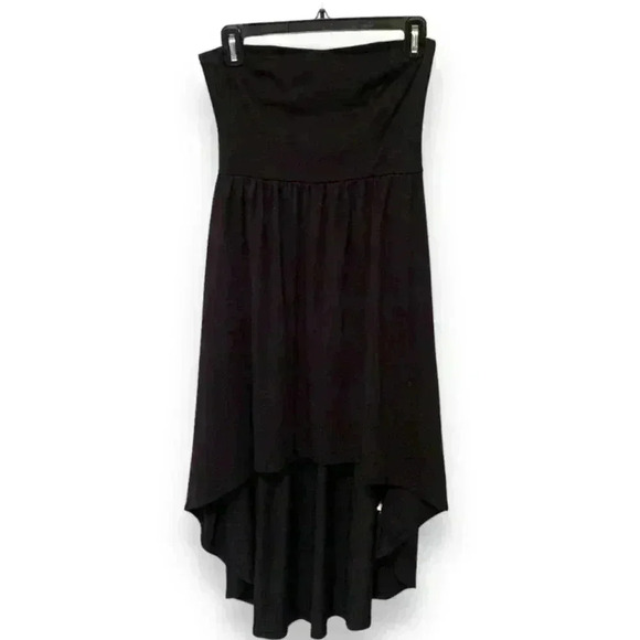 Women's Juniors' Xhilaration Black Strapless High-low Dress - Picture 7 of 11